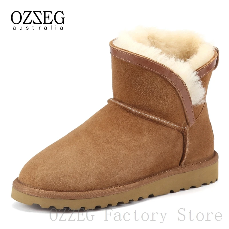 OZZEG/Роскошные брендовые классические зимние ботинки Женские Австралийские из