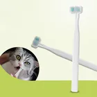 Домашними животными, котом, собакой; Зубная щётка двухсторонняя машина для чистки зубов собаки чистка зубов освежитель Уход за полостью рта для собак Товары для кошек
