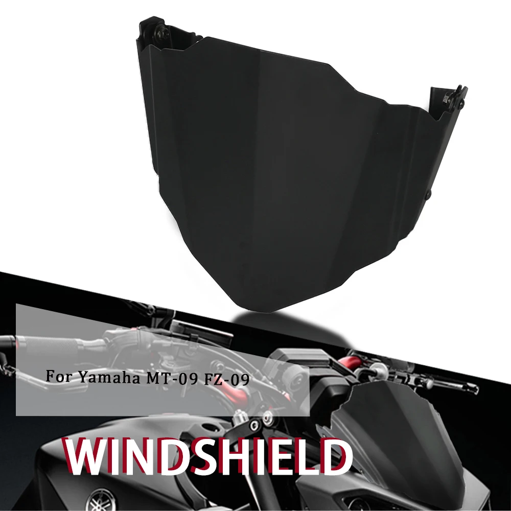 

For YAMAHA MT-09 FZ-09 2017 2018 2019 2020 MT09 MT 09 FZ09 Motorcycle Accessories CNC Aluminium Windshield Wind Deflector Cover