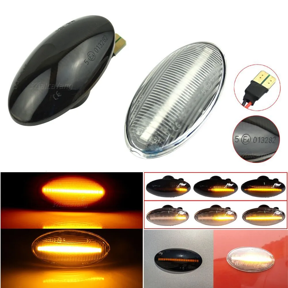 

Светодиодный динамический Боковой габаритный фонарь светильник сигнала мигалка для Защитные чехлы для сидений, сшитые специально для Suzuki ...