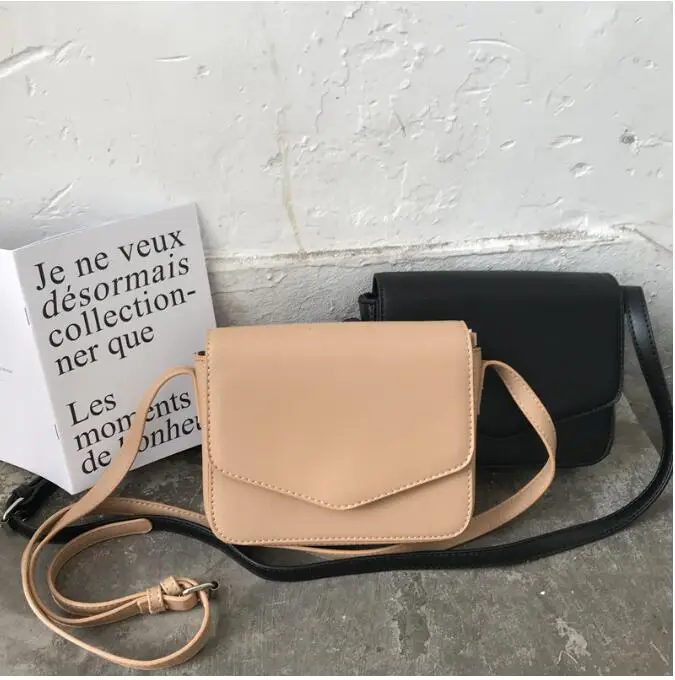 

Women small bag simple style fashion bag PU leather women vintage messenger shoulder cross body bag f-59881