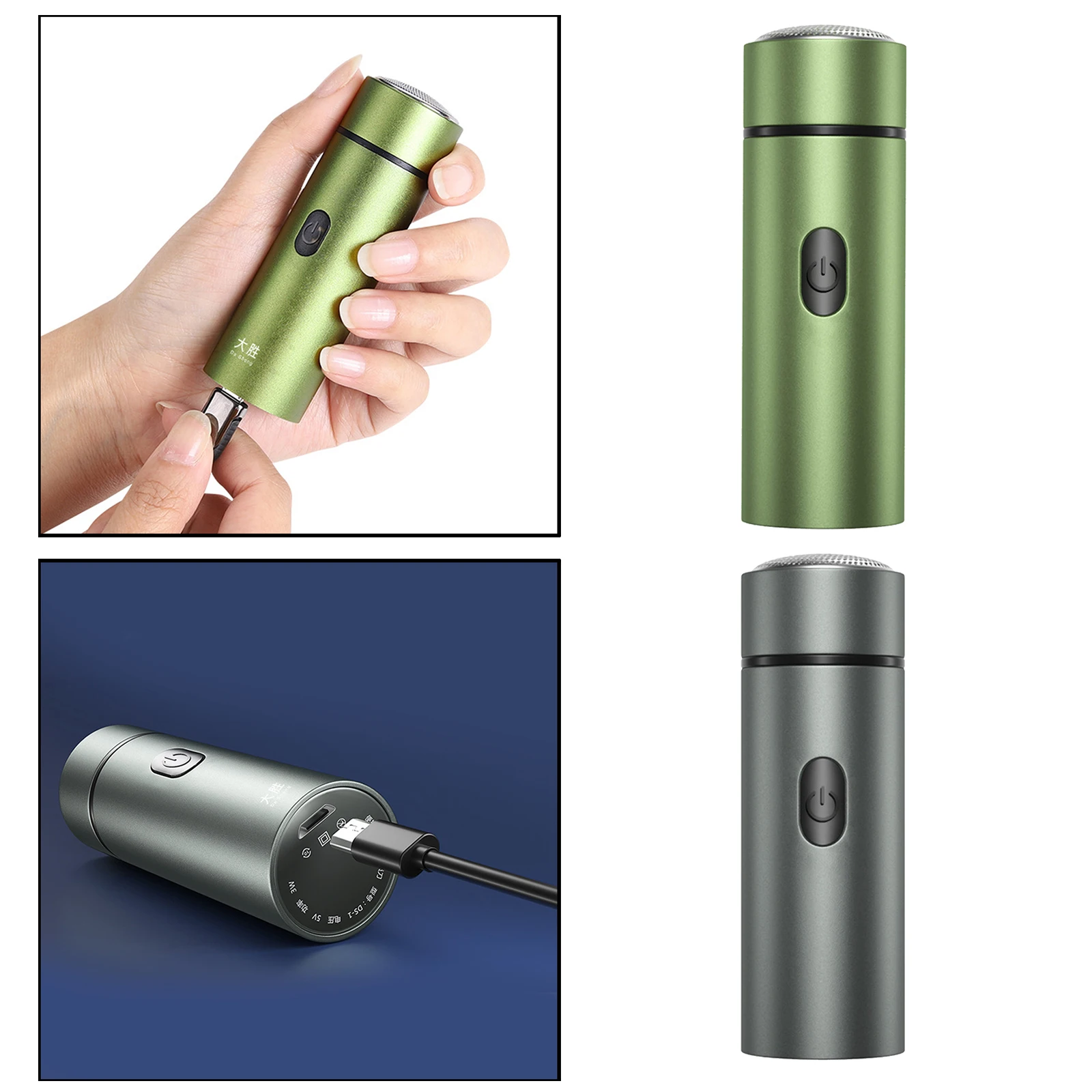 

Portable Mini Electric Razors Face Shaver for Men Rechargeable Easy to Carry
