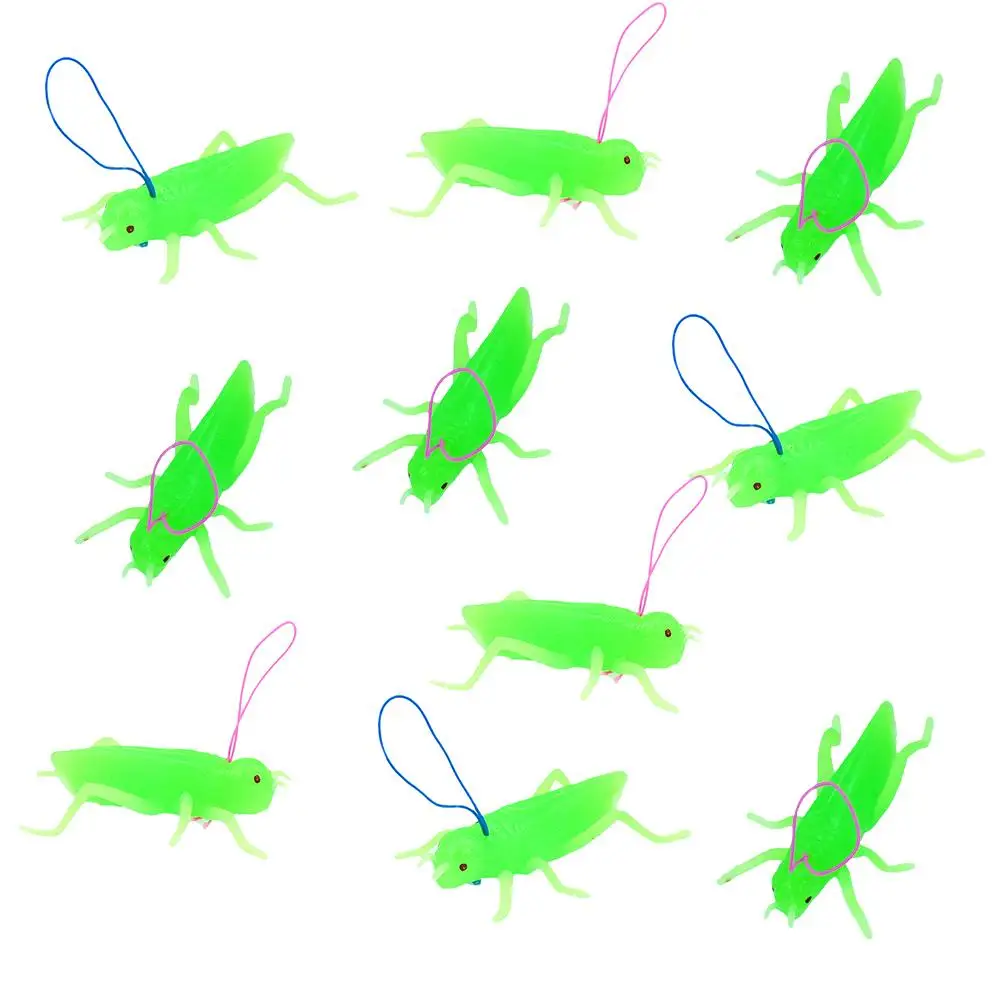 

10Pcs Simulation Locust Insect TPR Model Hanging Prank Trick Props Kids Toy