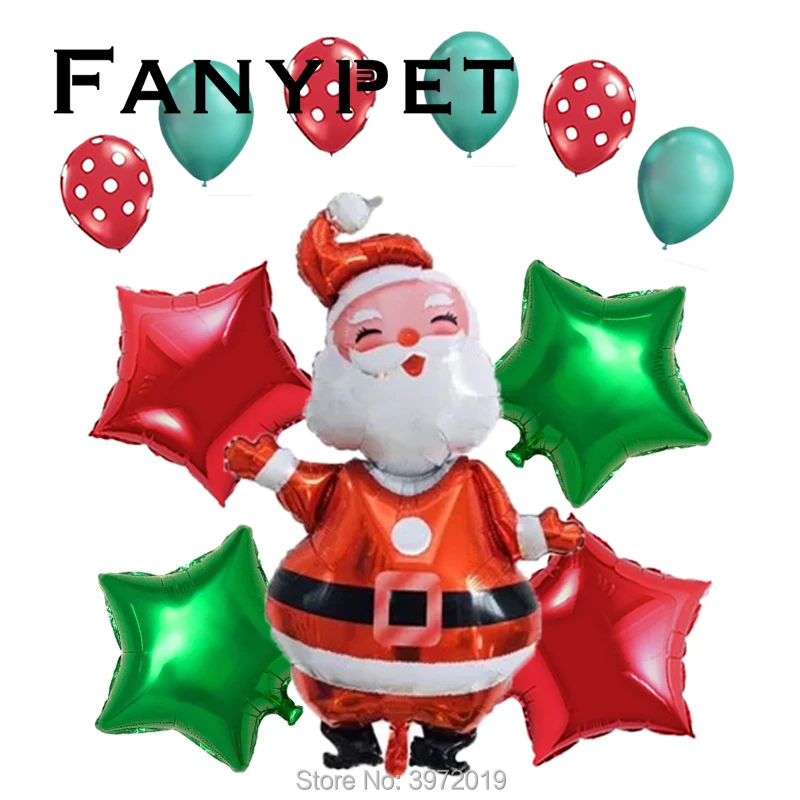 1 Набор Счастливого Рождества новый большой Санта-Клаус Звездный набор фотошар