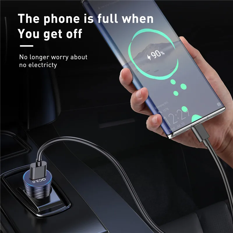 Новый QC 3 0 Универсальный USB Автомобильное быстрое зарядное устройство мини с