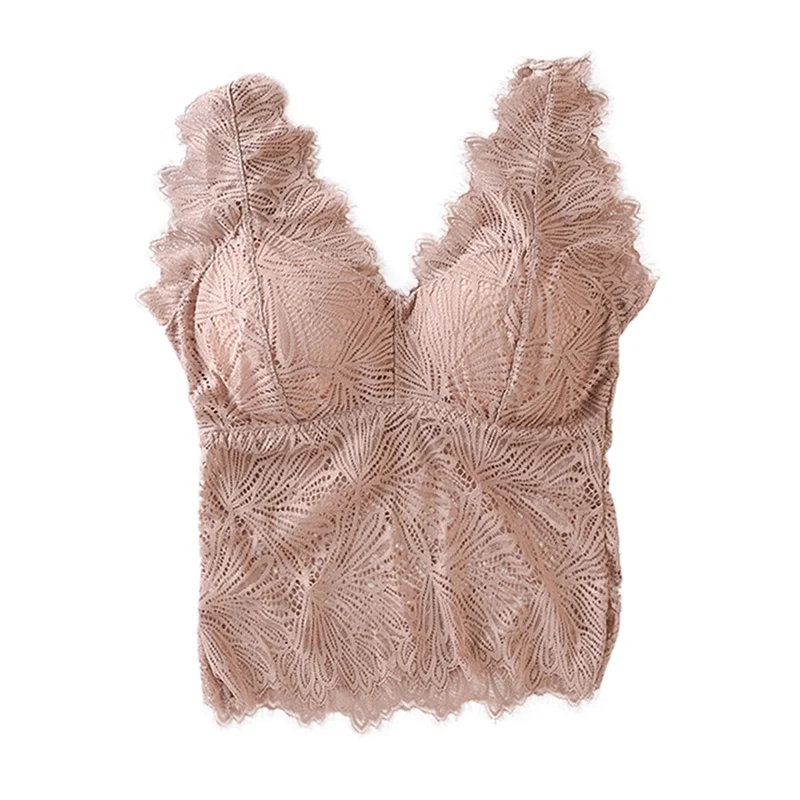 Майка женская с чашками пуш-ап и V-образным вырезом | Женская одежда