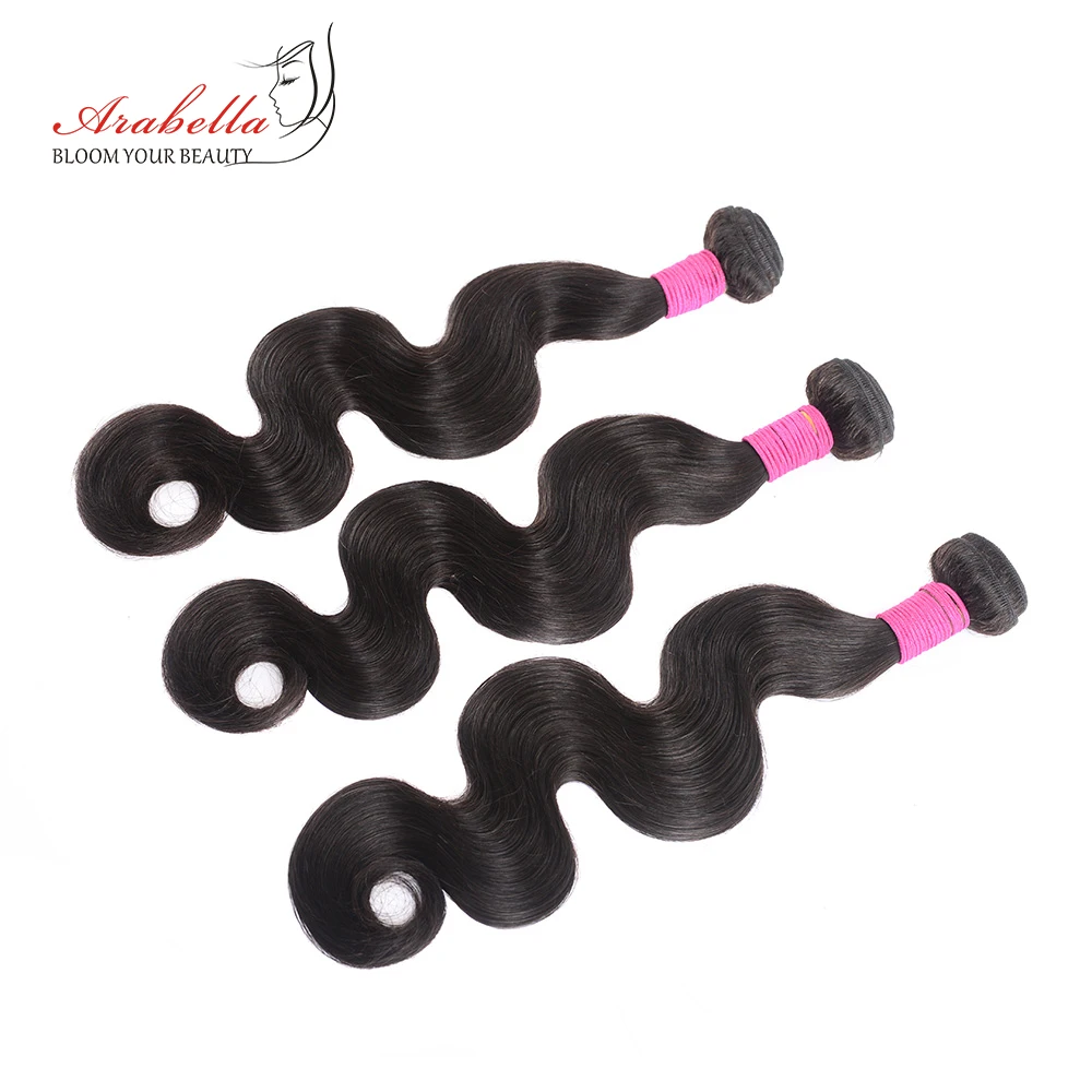 

Brazilian Body Wave Hair Bundles With 13X4 Lace Frontal Arabella Pre Plucked 100% Remy Human Hair Lace Frontal With Bundles