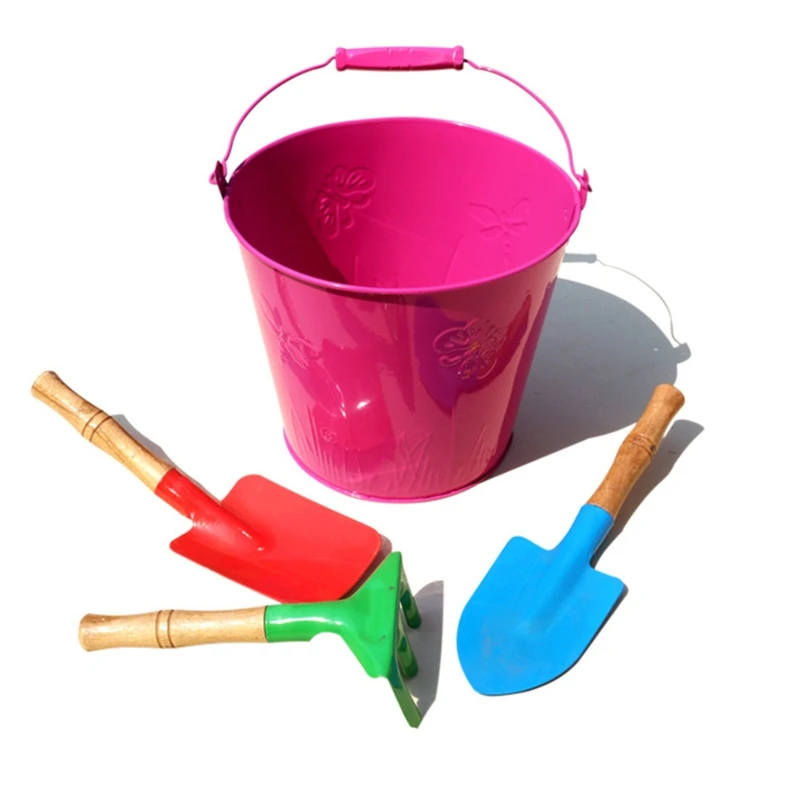 

Bucket Shovel Spade Rake Beach Sand Toys Kids Outdoor Play Sand Toy Garden Plant M89C