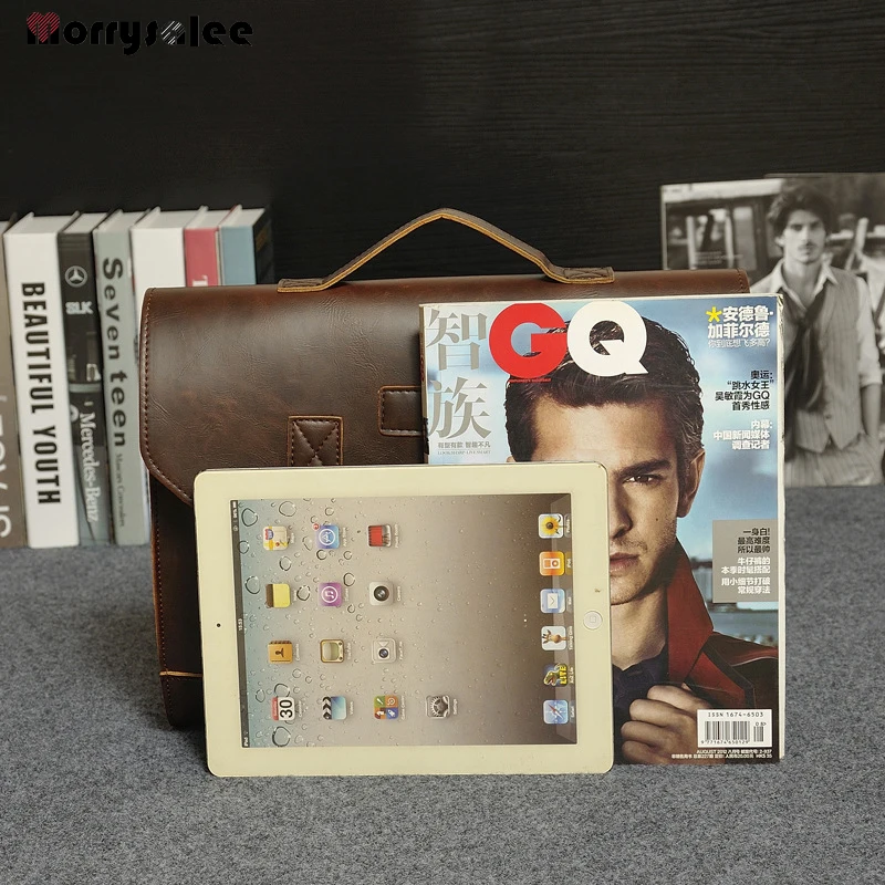 Artificial Leather Business Handbag Laptop Briefcases for Men Leather Casual Men Bag Messenger Fashion Men's handbag