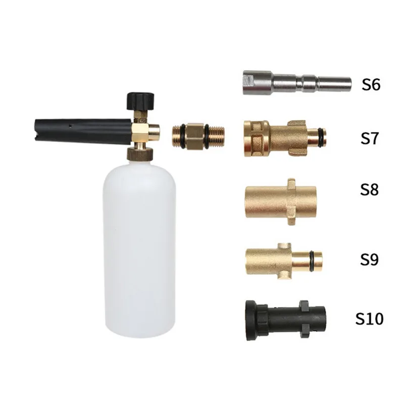 1Pcs High Pressure Snow Foam Gun Connector Adapter Lance Washer Nozzle Soap Wash for Karcher HD Nilfisk Gerni/Bosch Aquatak - купить по