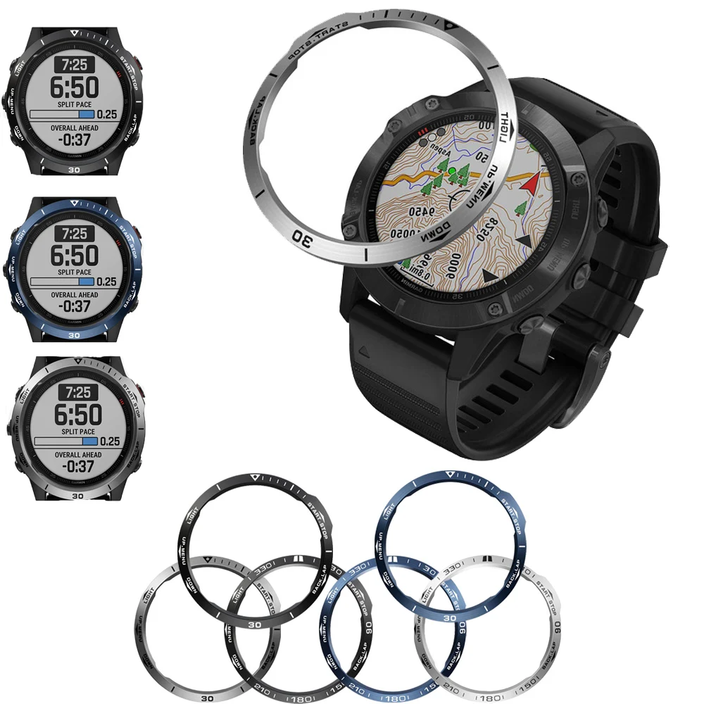 

Чехол-кольцо для смарт-часов Garmin Fenix 6 6XPro 5 Plus 6X Sapphire