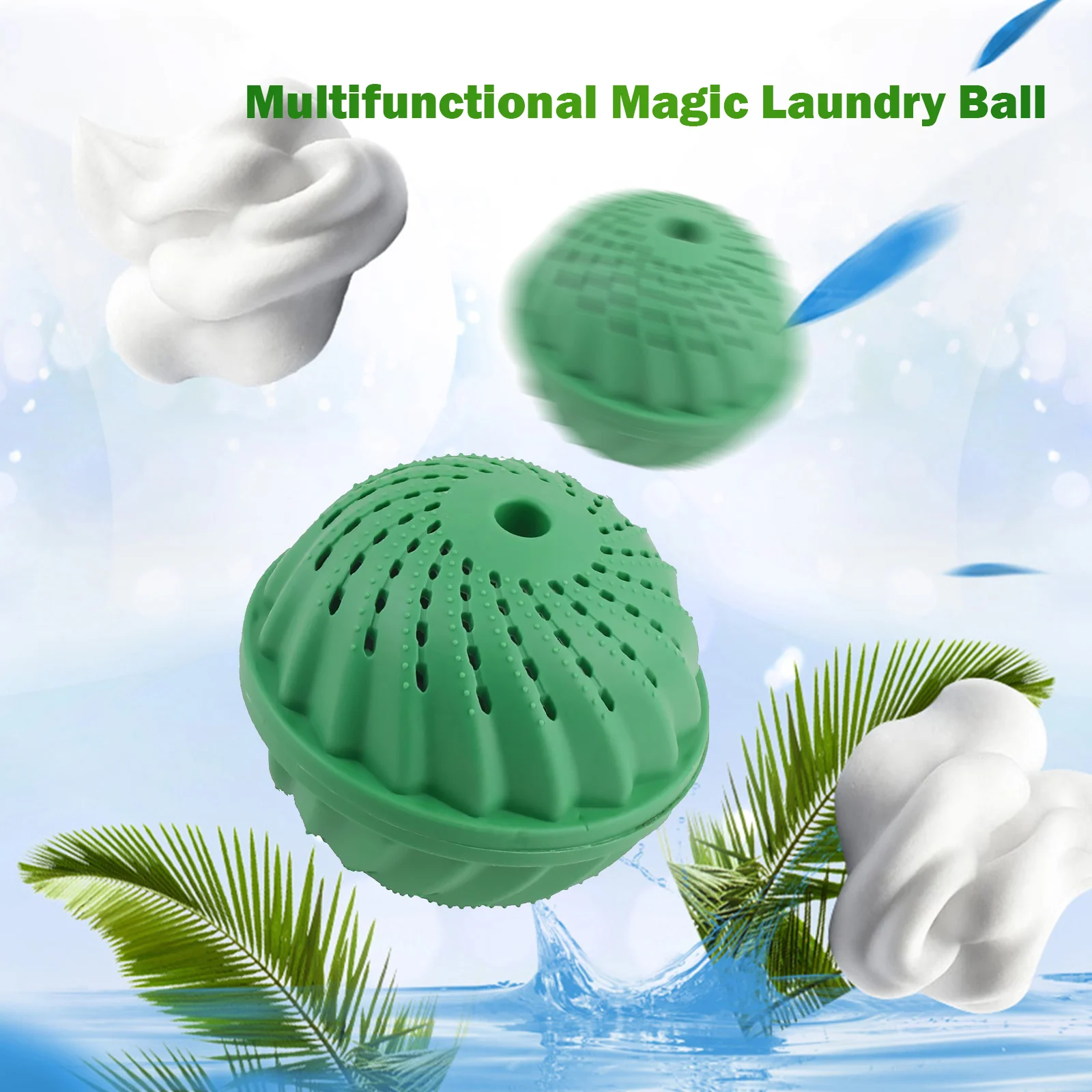 

Eco-Friendly Wash Ball Washing Machine Non-Chemical Cleaning Detergent Laundry Ball Household Detergent-Free Tool