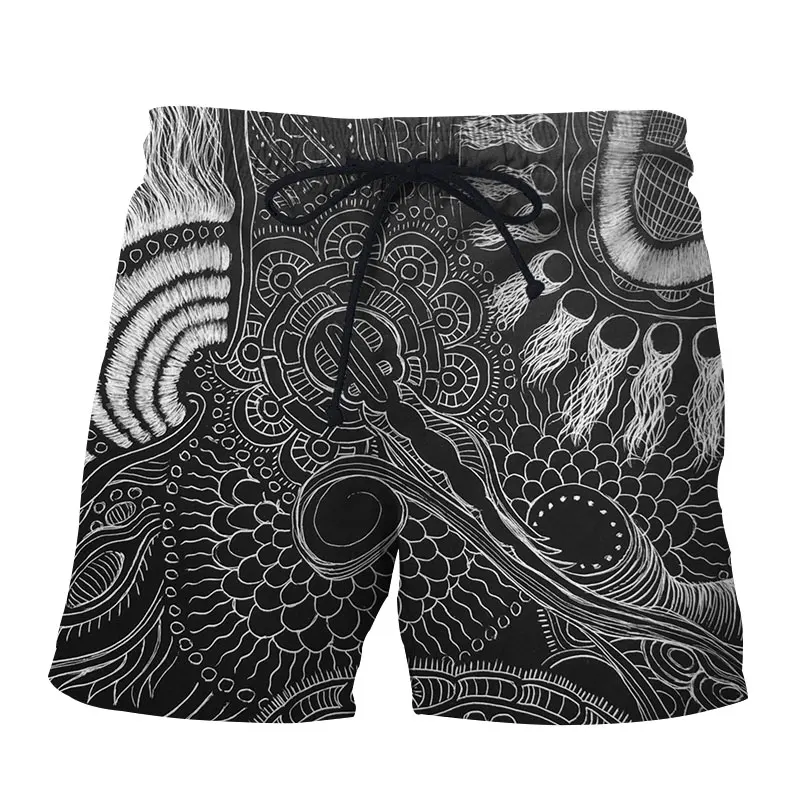 

JUMEAST Shorts Men Beach Breeches Quick Dry 3D Printed Dunk Sunset Workout Shorts Men Training Gym Athletic Shorts Beachwear