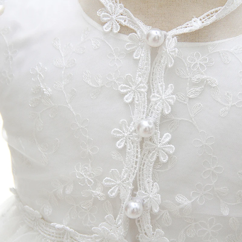 Высококачественное платье IYEAL для новорожденных девочек на крестины длинное