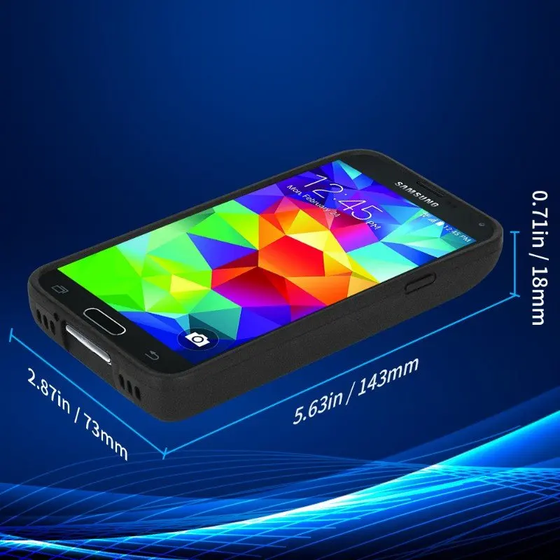 Бизнес Аккумулятор Для Samsung Galaxy S5 Perfine NFC Расширенную Батарею 7800 мАч + чёрный