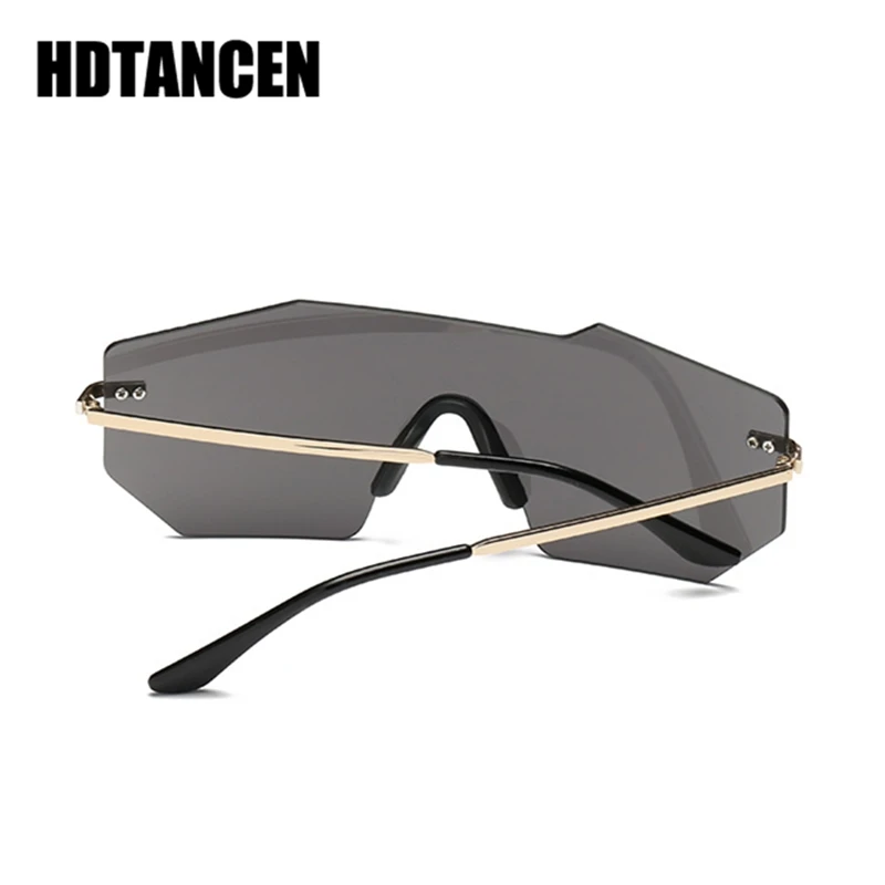 Солнцезащитные очки без оправы HDTANCEN унисекс зеркальные для вождения в стиле
