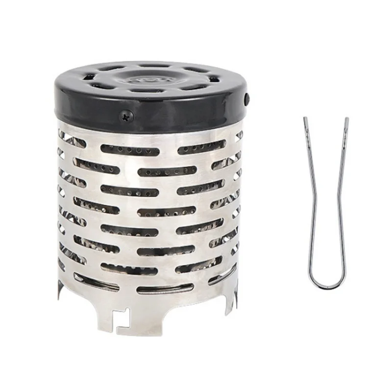 

Outdoor Camping Hiking Picnic Mini Wood Burning Stove Cooking Firewood Burner Portable Stainless Steel Camp Stove for Outdoor
