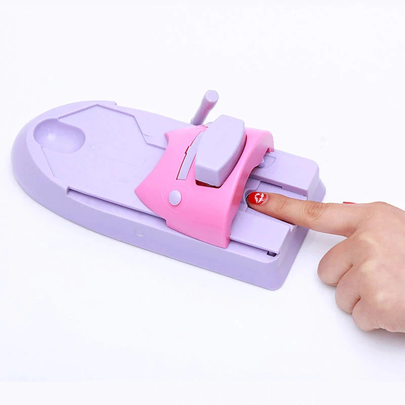 1pcs DIY Nail Art Printer Printing Manicure Machine Stamp Set With 6 Metal Pattern Plates Scraper Printing Chart Plate Tools New images - 6