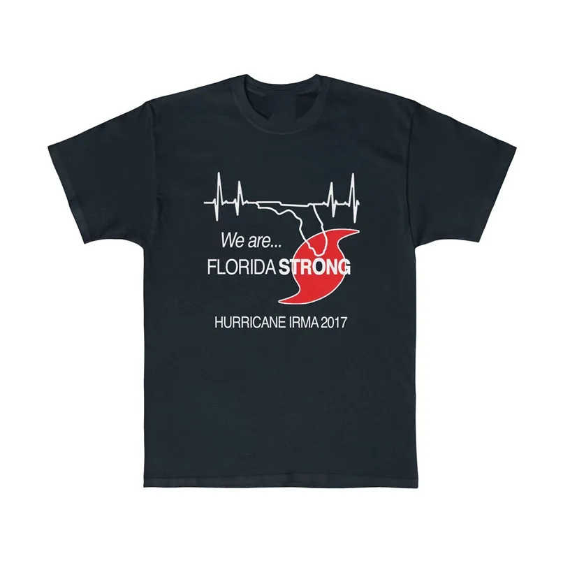 We Are Florida Strong Hurricane Irma 2019 Tee Белая футболка с графикой Классическая дизайнерская