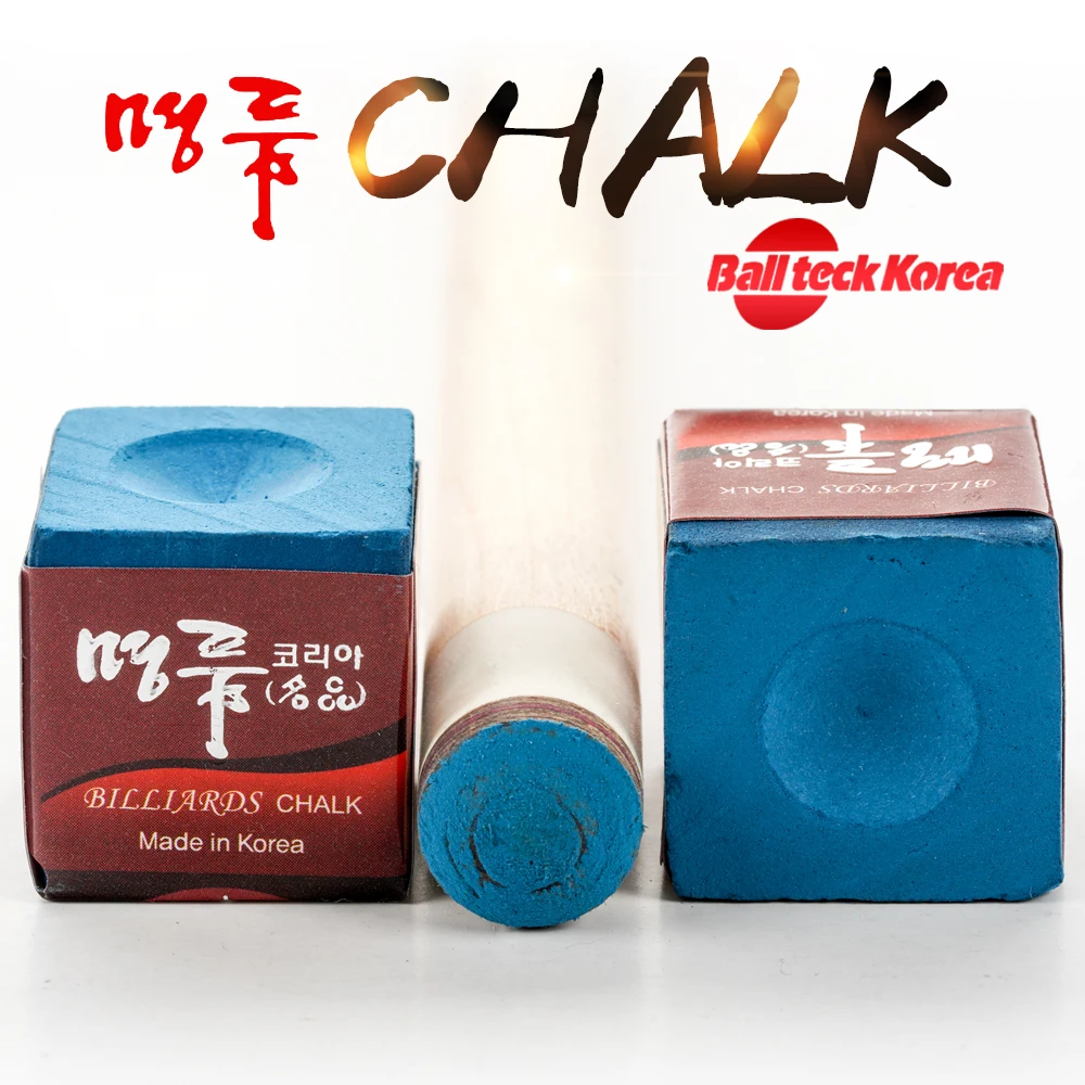 

BallTeck Korea Billiard Chalks 3 Pcs/box Pool Chalk Professional Blue Pool/Carom/Snooker Cue Stick Chalks Billiard Accessories