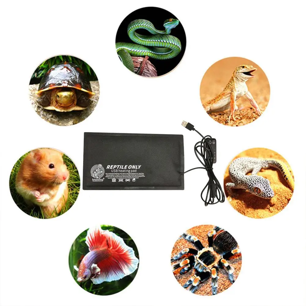 

Reptile USB Heating Pad Climbing Pet Temperature Adjustable Timer Switch Constant Temperature Waterproof Pet Gecko Heating Pad