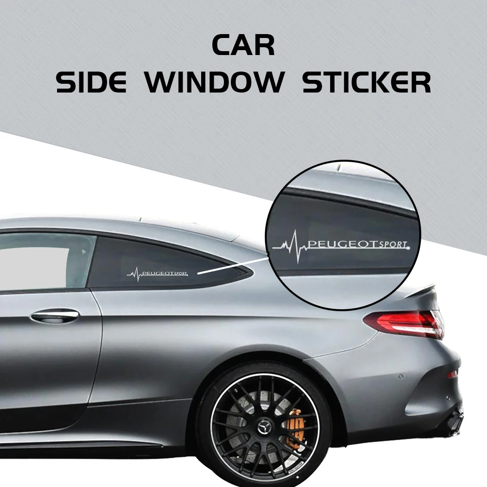 Наклейки на боковое окно автомобиля 2 шт. наклейки для peugeot 308 408 508 rcz 208 3008 2008