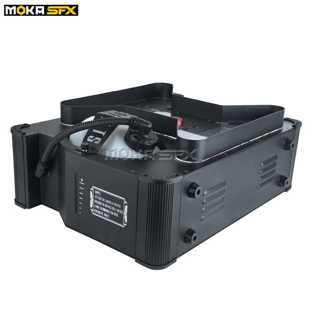 MOKA SFX супер струйная противотуманная Машина DMX 512 с пультом дистанционного управления мощный вертикальный дымоход светодиодный RGB цветной эффект вечерние украшения