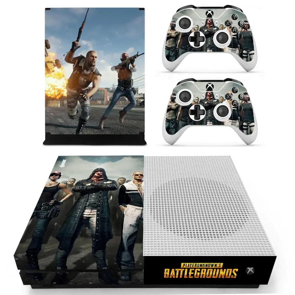 Виниловая наклейка PUBG для консоли Xbox One S и контроллеров Slim |