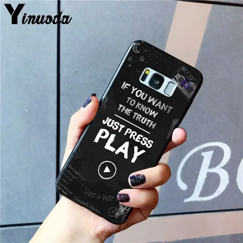 Yinuoda Рождественские огни должны оставаться, если странные вещи PhoneCase для samsung S10 Plus S10E S6 S7 S8 S9 Plus S10lite S5 M10