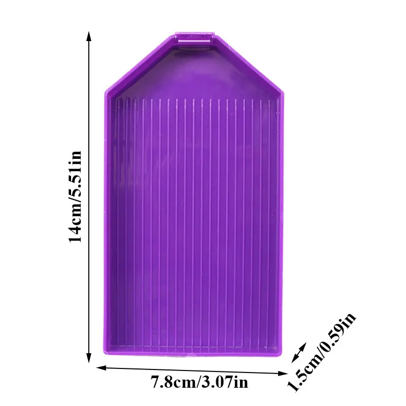 

1Pc Multifunctional Square Point Drill Diamond Painting Tray Plate With Baffle Embroidery Tool Diamond Embroidery Accessories