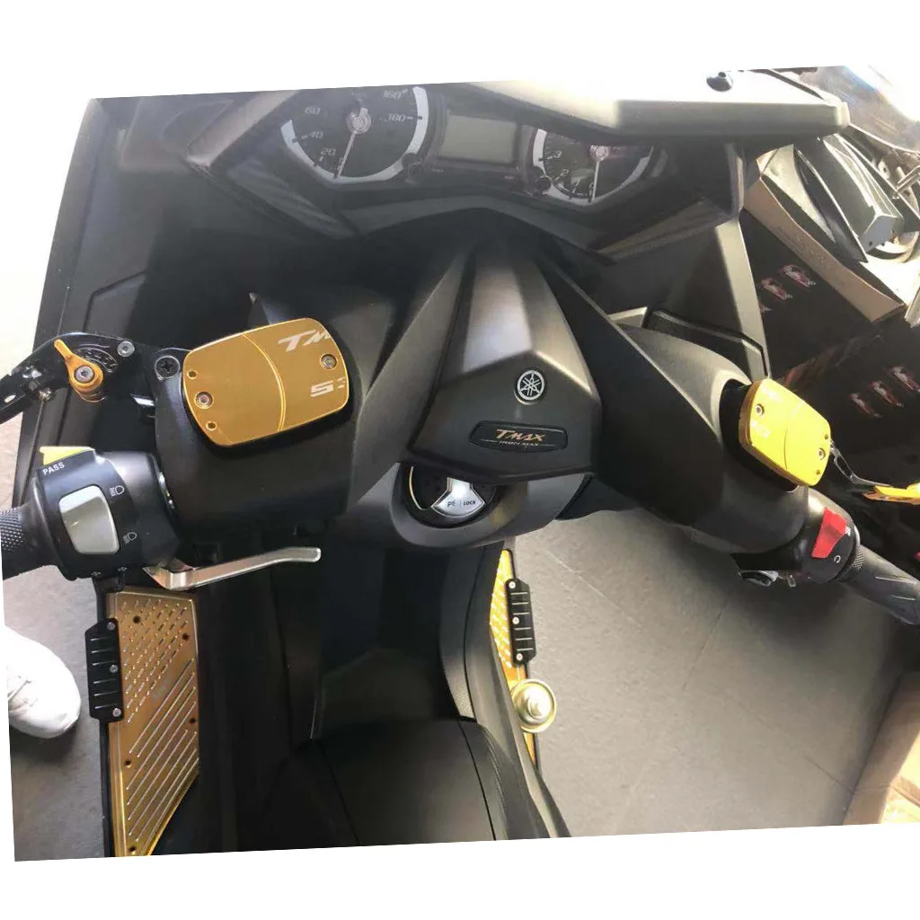

For Yamaha Tmax 500 2008-2017 Tmax 530 2012-2017 CNC Motorcycle Accessories Moto Brake Clutch Fluid Reservoir Oil Cup Cover
