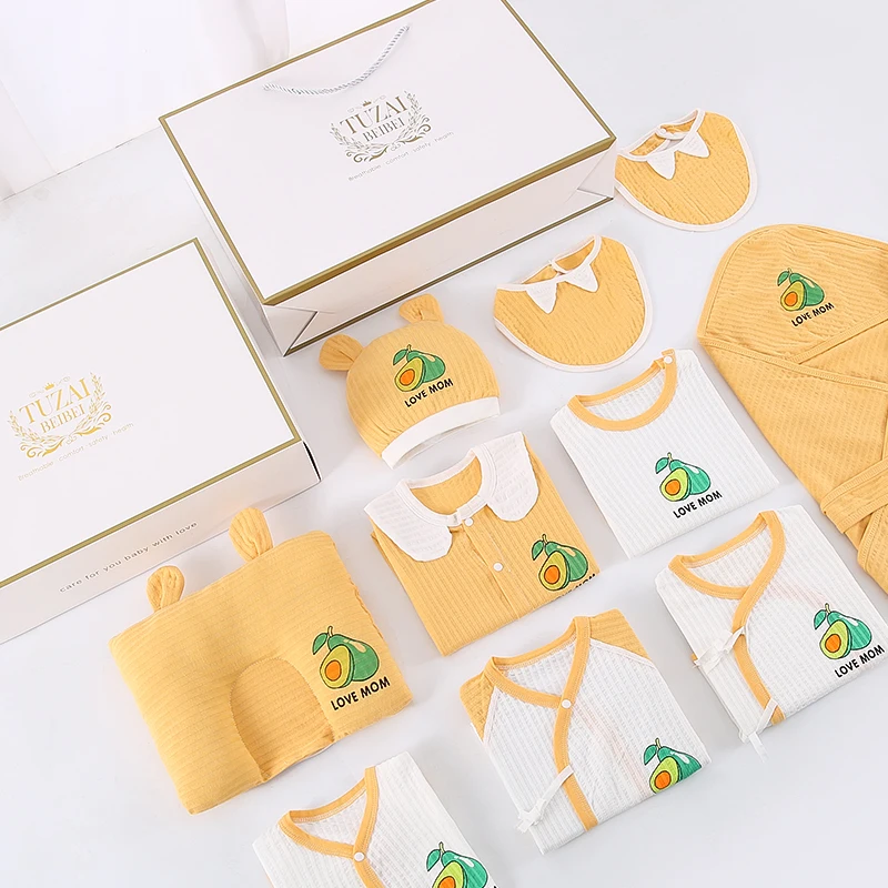 Комплект хлопковой одежды для новорожденных мальчиков и девочек модный подарок