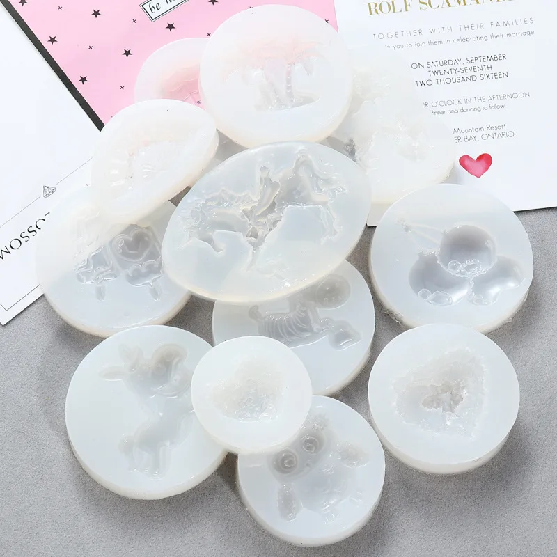 Caja misteriosa en agosto vendida por peso para moldes de resina, moldes de silicona, artesan&iacute;a epoxi DIY (tipo aleatorio)-3