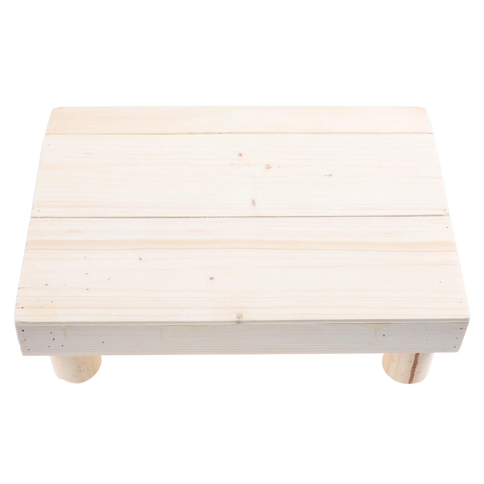 

1pc Toilet Stool Bathroom Footstool Wooden Step Stool Children Standing Stool