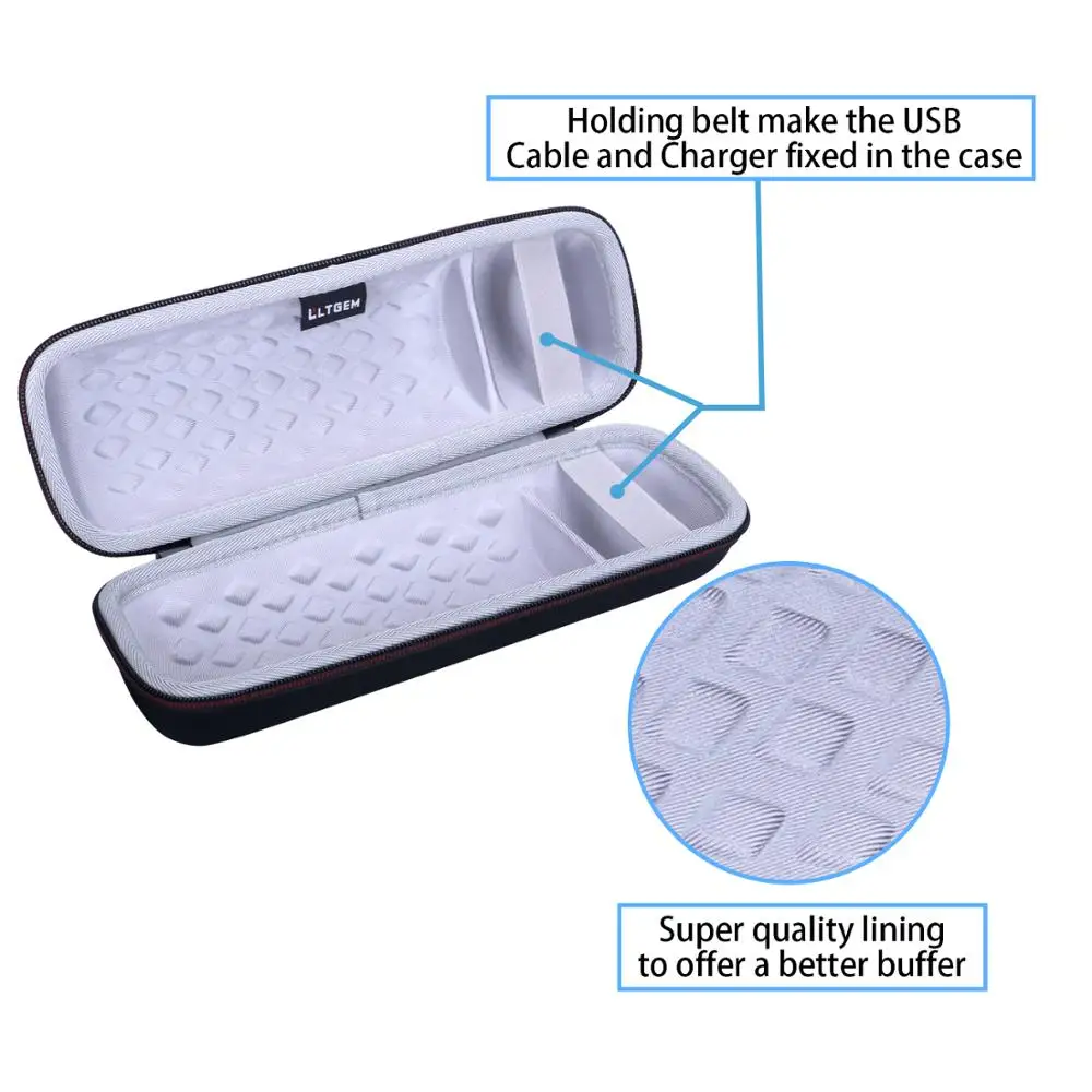 LTGEM Водонепроницаемый EVA Жесткий Чехол для JBL Flip 5 Speaker