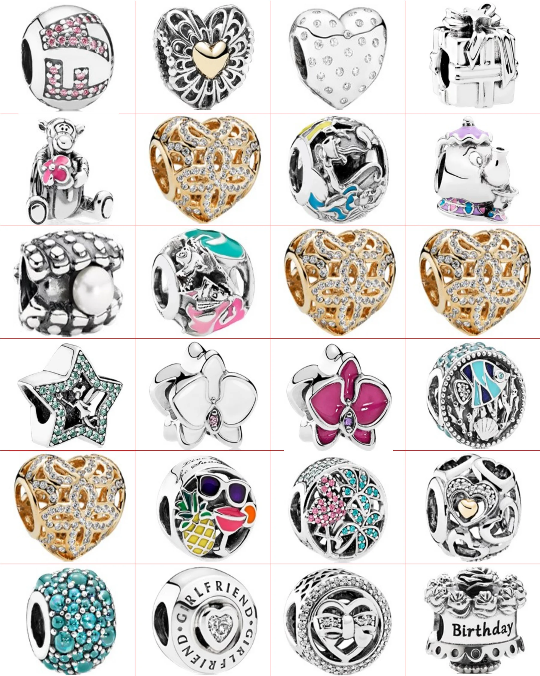 

2021 новый 925 стерлингового серебра Модный чехол типа «Сделай Сам рисунок из мультфильма; Креативное основе браслет-цепочка с очаровательной ...