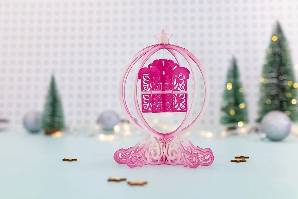 Рождественская элегантная упаковка металлические Вырубные штампы форма для