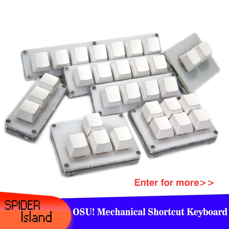 

New Programmable Mechanical Keyboard 2/3/4/5/6key Macro Keyboard Custom Keys OSU! Shortcut Keys USB Programming Macropad Keypad