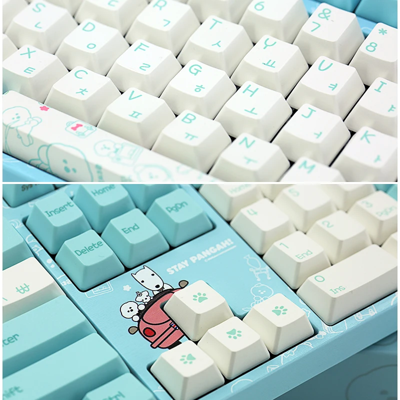 

Varmilo Bear Mechanical Keyboard, Wired 108 Key, Cherry Red Axis, Office Game Keyboard