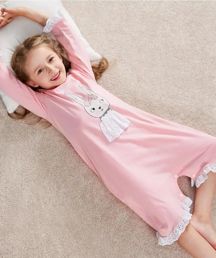 Детские розовые хлопковые комбинезоны с длинными рукавами для девочек пижамы