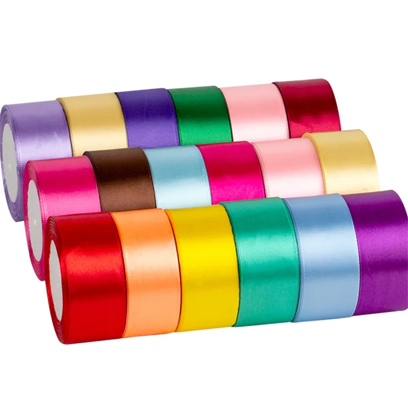 

5 meters/Lot Silk Satin Ribbon for Wedding Party Decoration Invitation Card Gift Wrapping Scrapbooking Supplies Riband Sew Craft