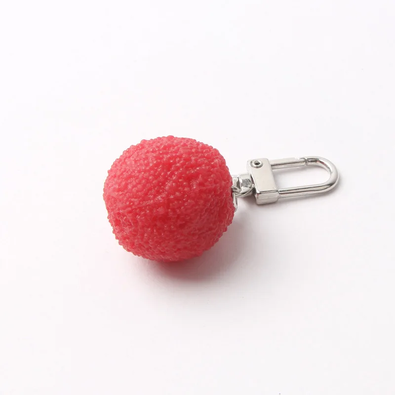 

Mini Simulation Baked Sweet Potato Key chain Creative lovely Strawberry Yang mei corn Keychains Women Car Bag Pendant Key Ring