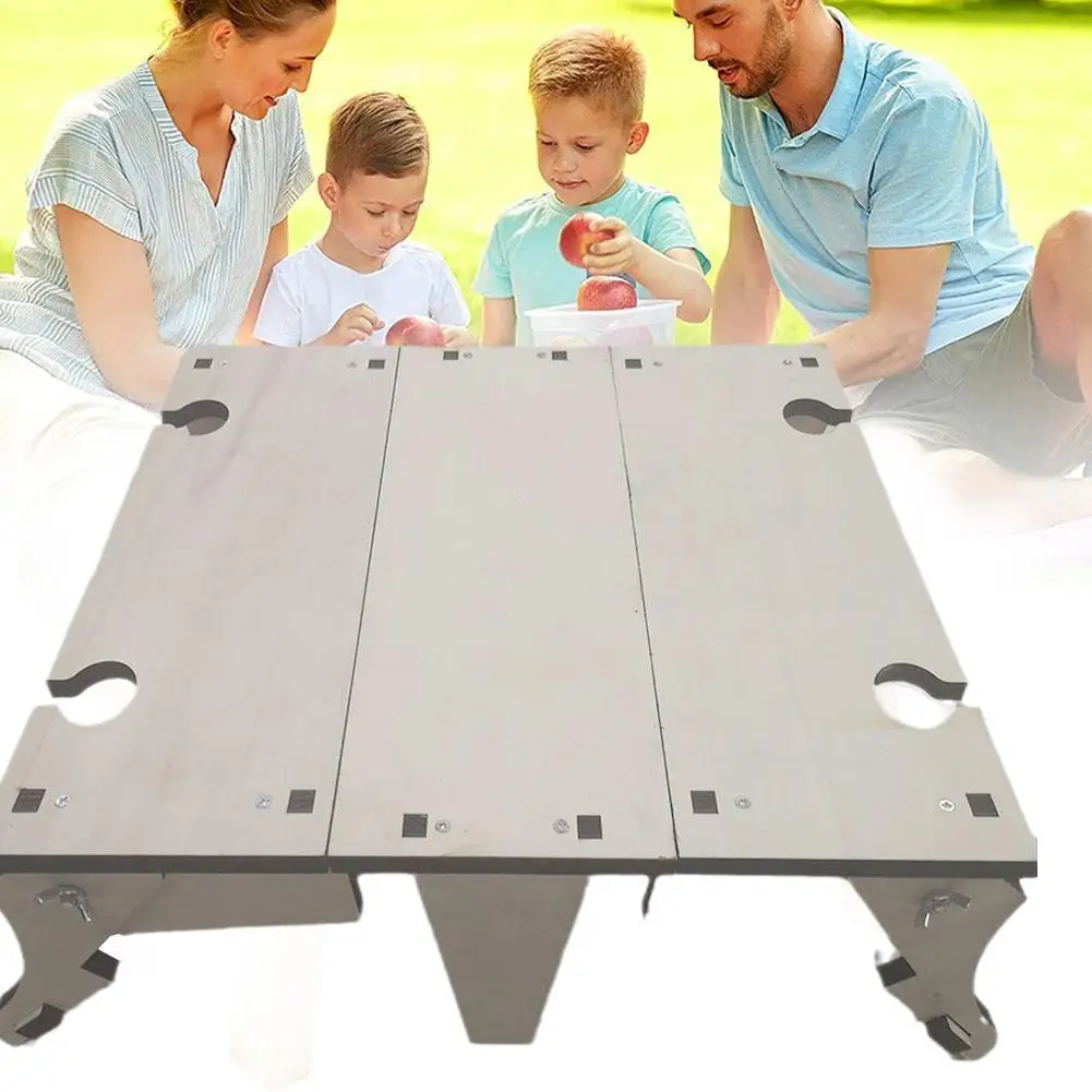 

Portable Wine Glass Rack Folding Wooden Picnic Table Furniture Wine Fruit Support Collapsible Table Desk Picnic Outdoor N1 I2N4