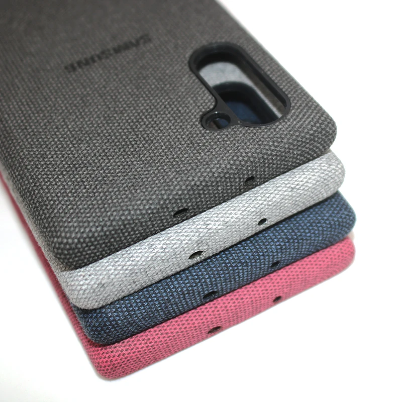 Тканевый чехол для Samsung Note 10 Plus ультратонкий кожаный защитный Galaxy тканевый |