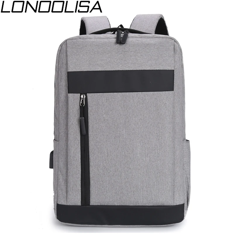 Новый простой мужской деловой рюкзак водонепроницаемая оксфордская сумка