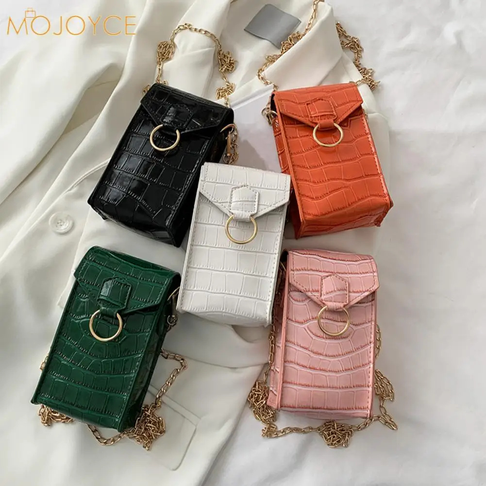 

Модные женские сумки для телефона из искусственной кожи, современные плиссированные мини-сумки на цепочке, сумки на плечо с ручками для пок...