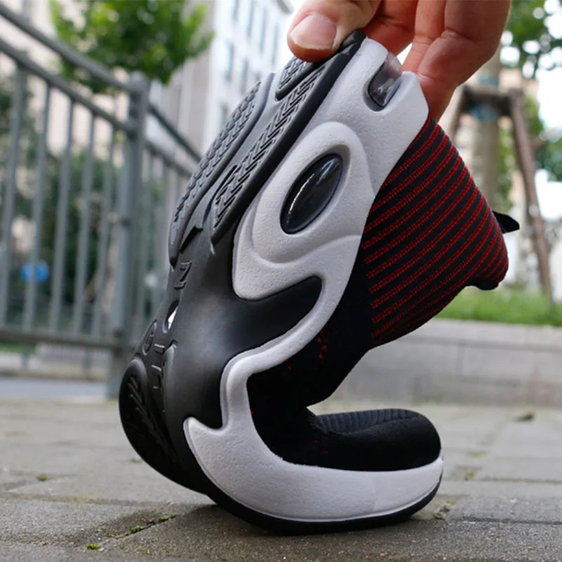 JIEMIAO 2021 Fashion Men Sneakers Air Cushion Casual Shoes Outdoor Sport Running Shoes Summer Mesh Breathable Sport Shoes