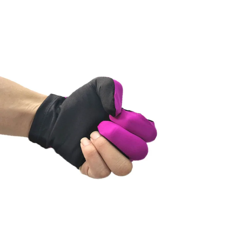 Лайкра ткань Бильярд Снукер три пальца перчатки снукер бильярдные аксессуары