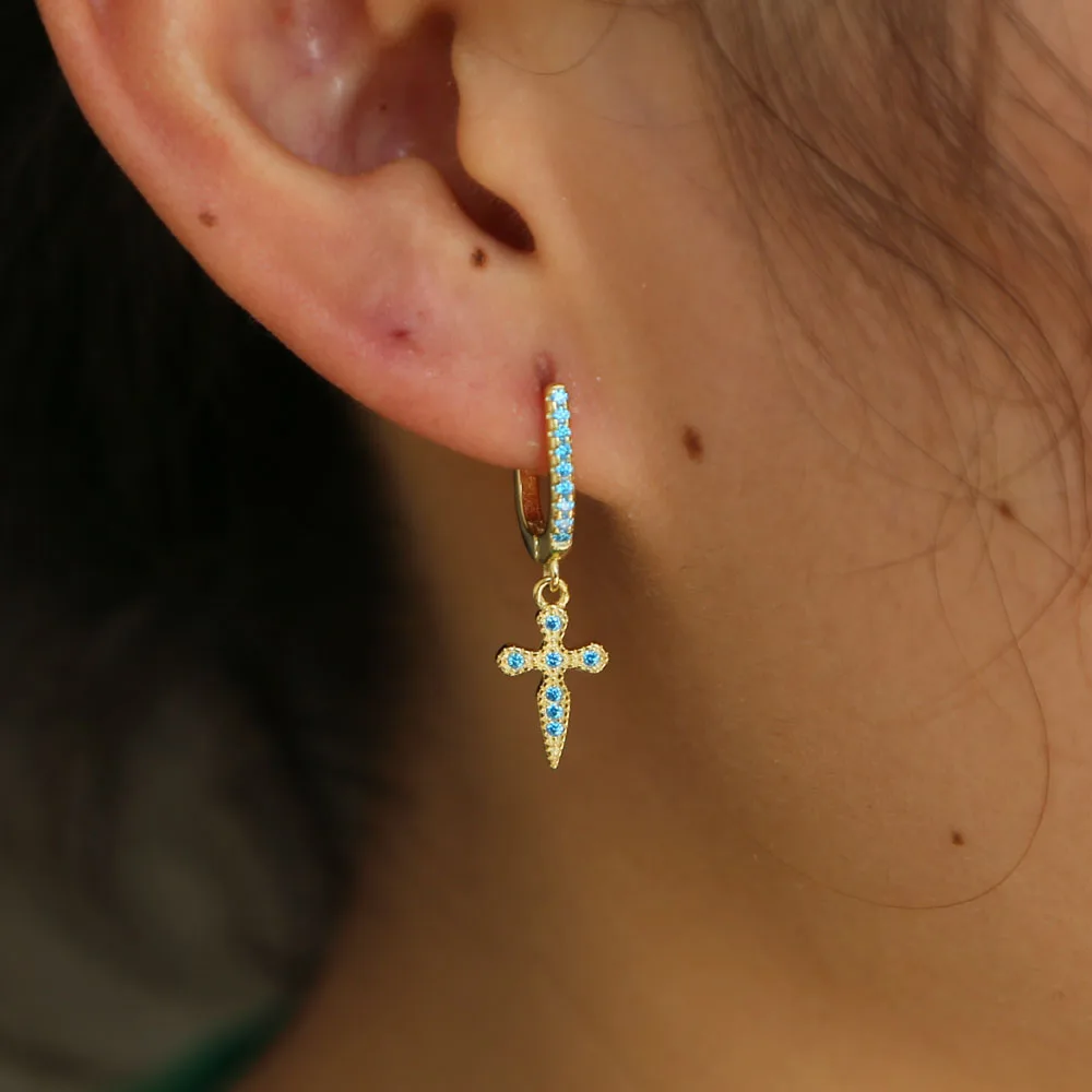 Новинка 2020 серьги подвески из стерлингового серебра 925 пробы с блестящим мечом и