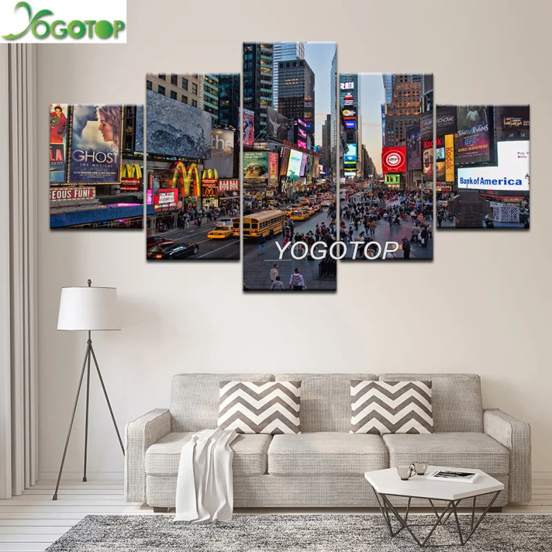5D алмазная живопись вышивка крестиком лушище Таймс квадрат улица Нью Йорка